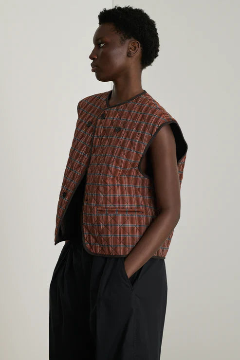 Soeur Anemone Vest Brown/Black