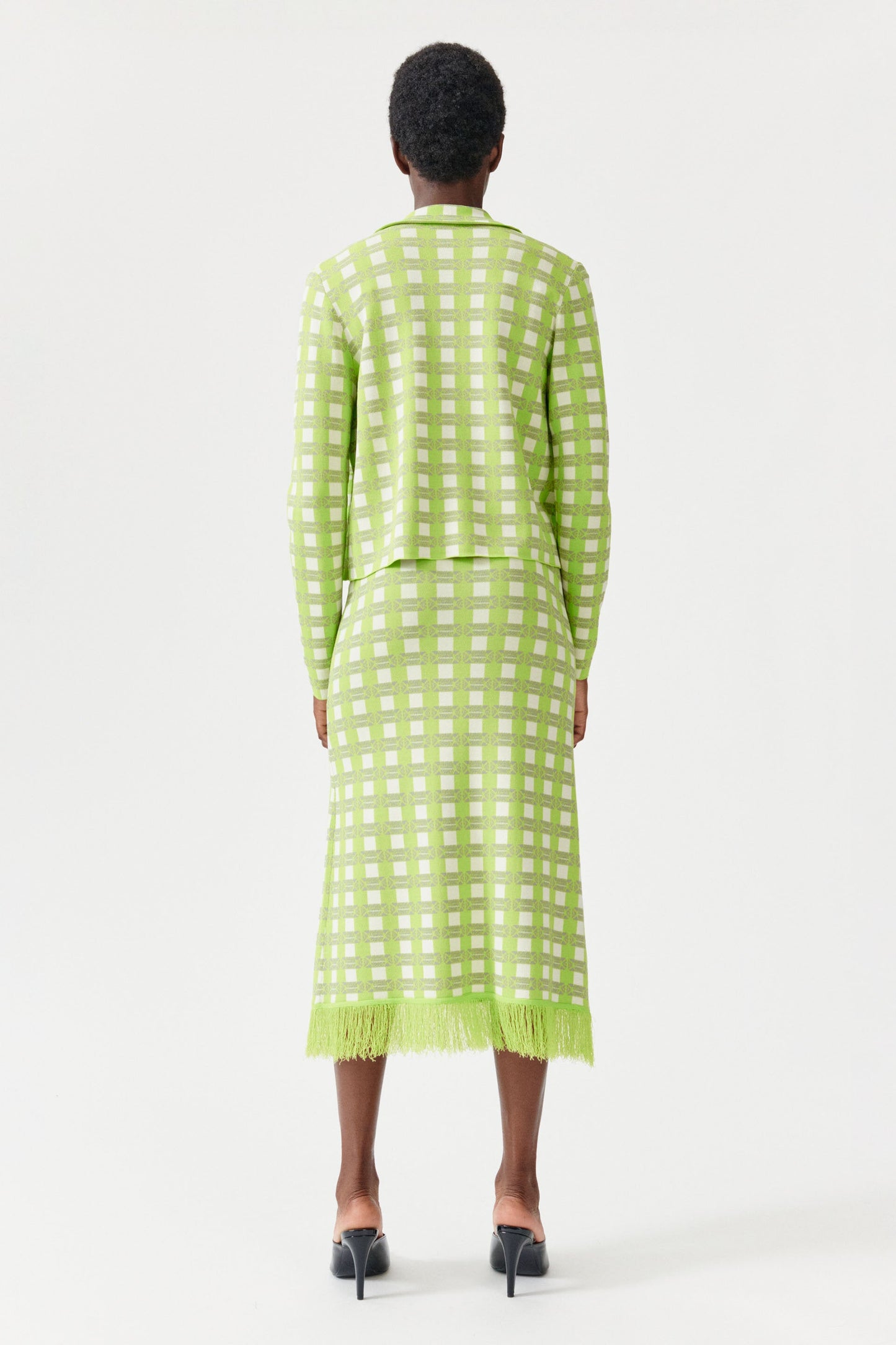 Baum Und Pferdgarten Callis Skirt Lime Green Check