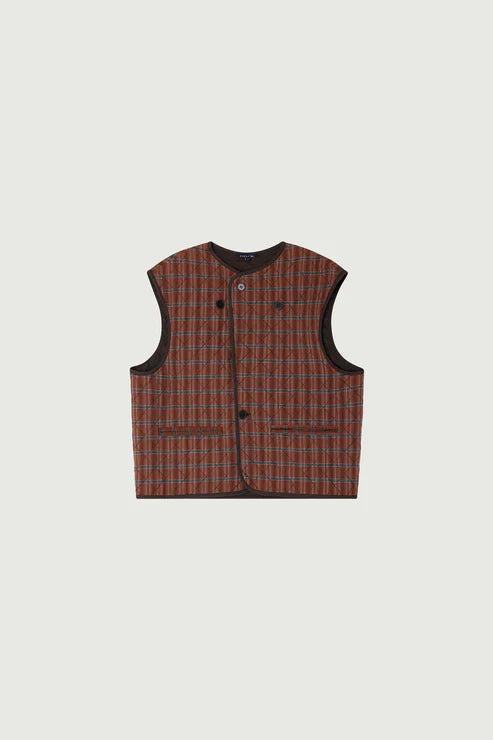 Soeur Anemone Vest Brown/Black