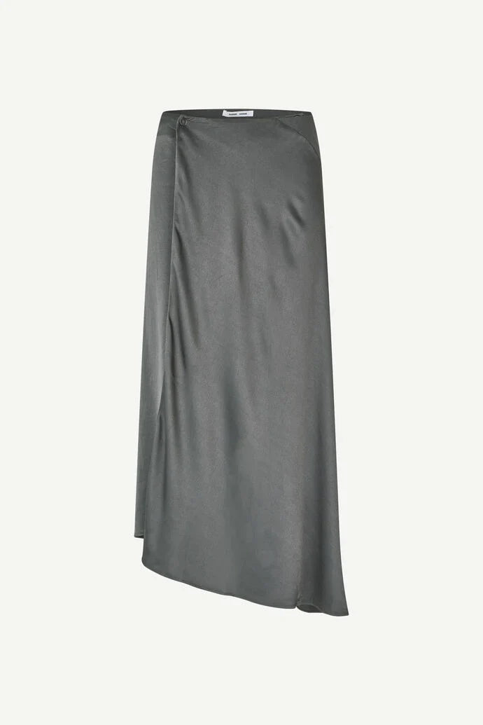 Samsoe Samsoe Viktoria Bias Skirt - Iron Gate