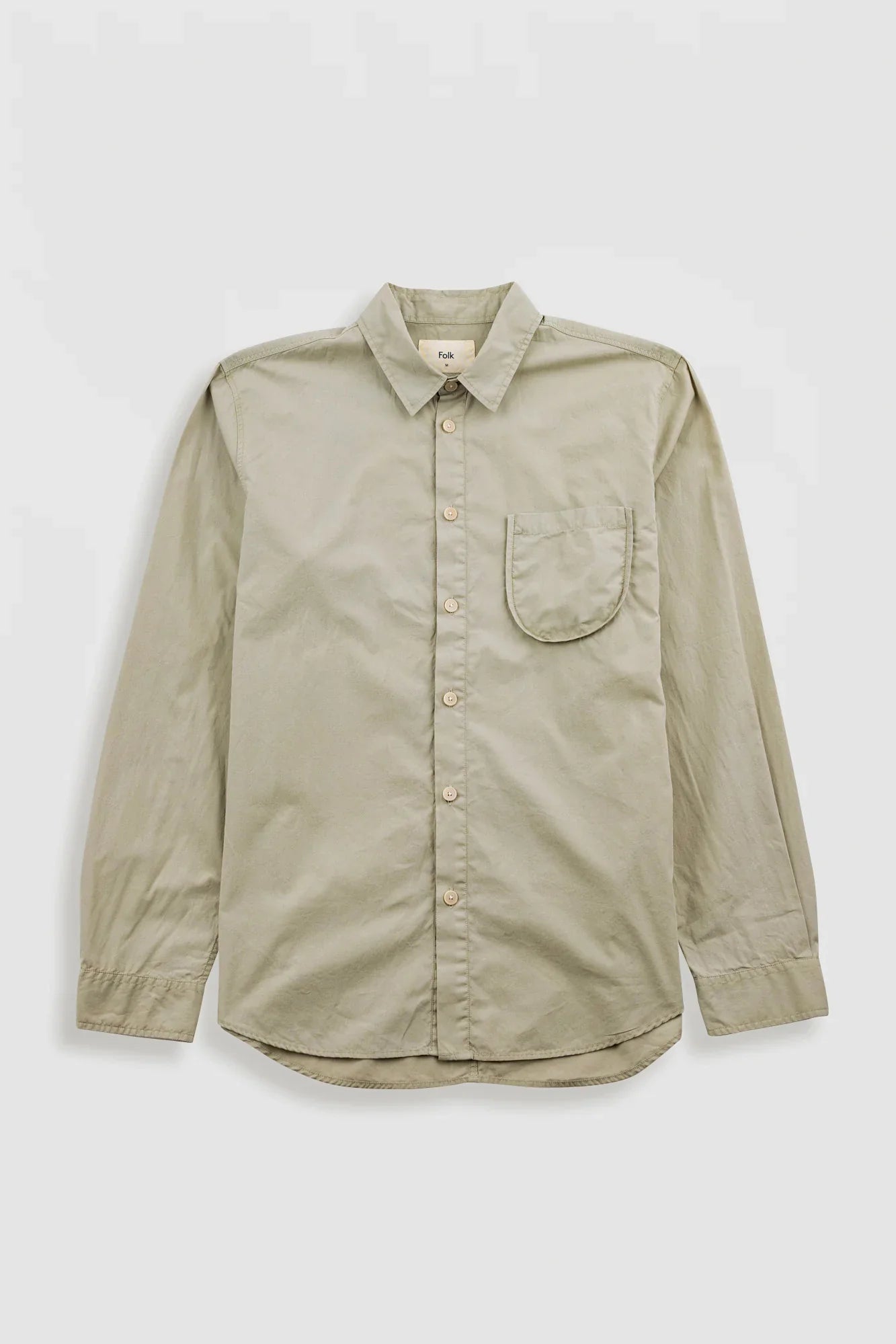 Folk Curve Shirt Silver Sage