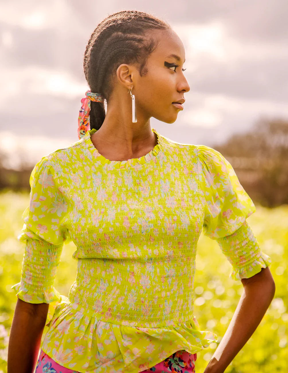 FéRí Vera Blouse Lime
