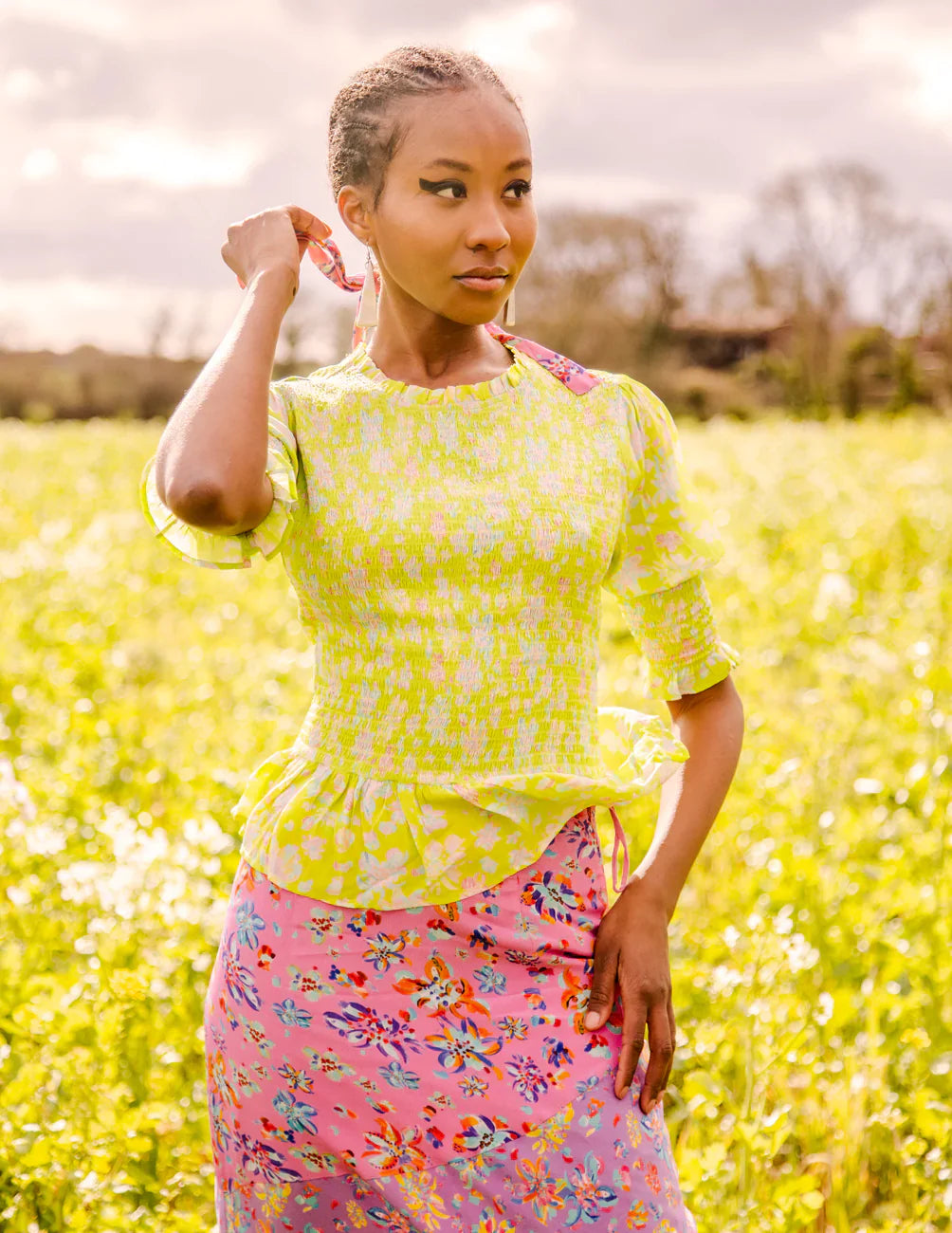 FéRí Vera Blouse Lime