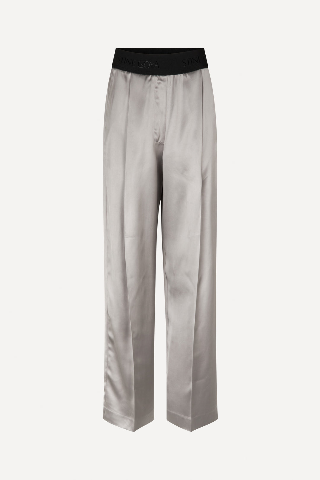 Stine Goya Ciara Pants Heavy Satin Grey Stone