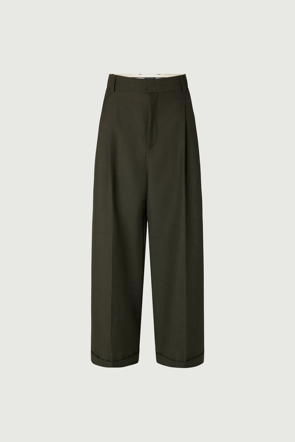 Soeur Watson Pleated Trousers Khaki