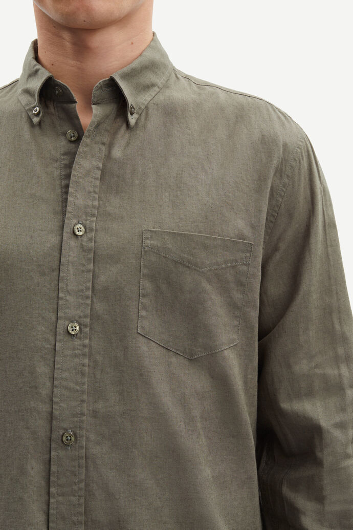 Samsoe Samsoe Liam BA Shirt Dusty Olive