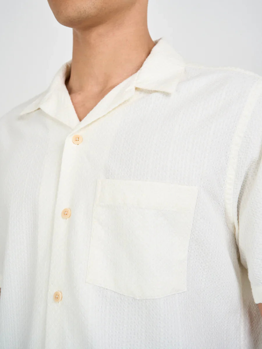 Oliver Spencer Havana Short Sleeve Shirt Cream