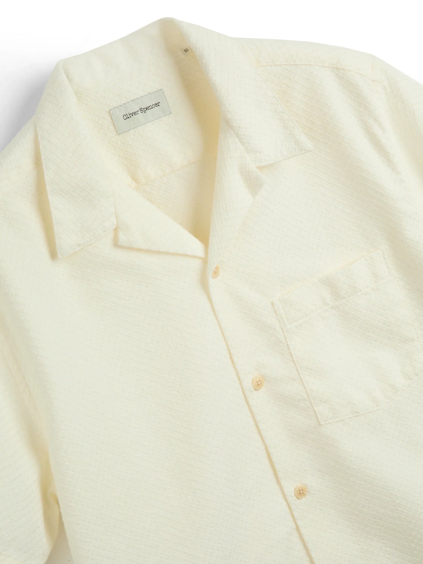 Oliver Spencer Havana Short Sleeve Shirt Cream