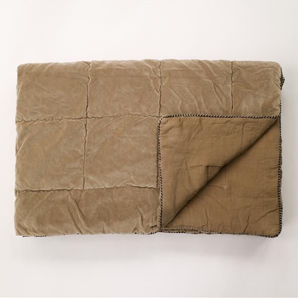 Velvet Taupe Throw
