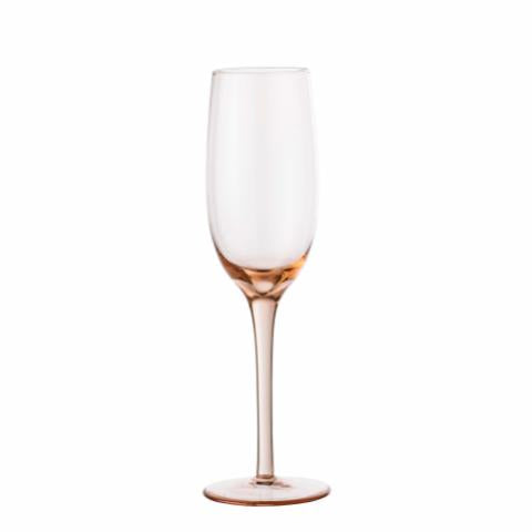 Bloomingville Liga Champagne Glass, Rose, Glass