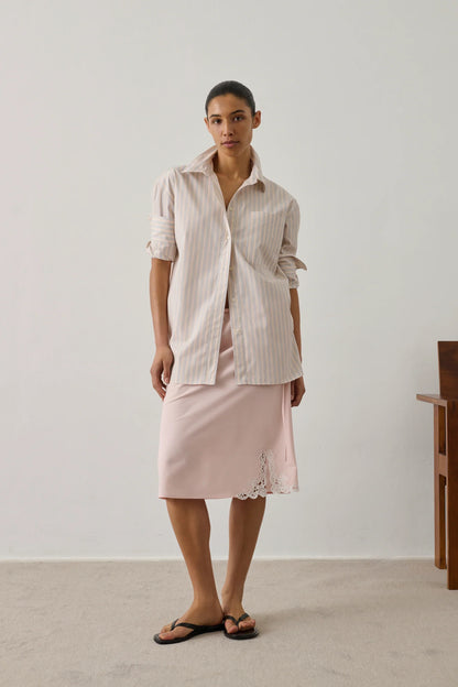 Soeur Carlotta Shirt  - Orange / Grey