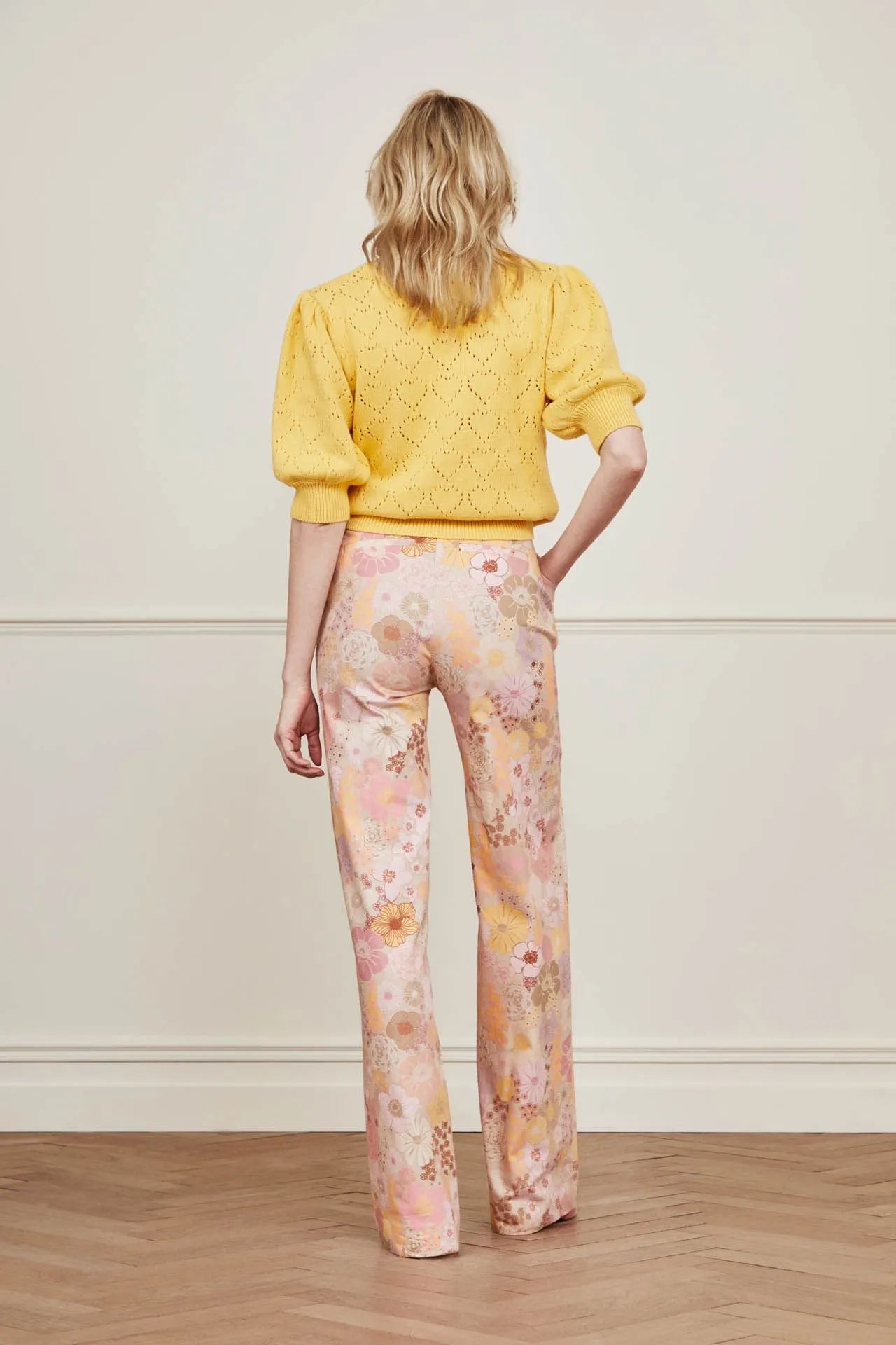 Fabienne Chapot City Wide Leg Trousers Fuji Flowers