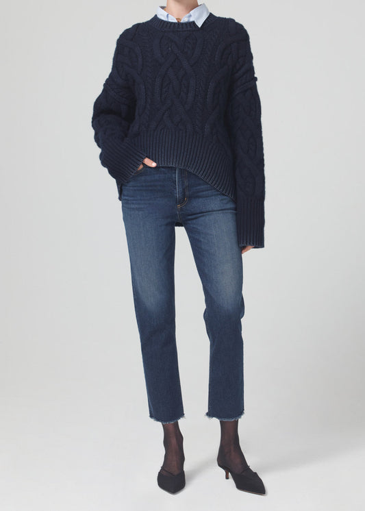 Citizens of Humanity Daphne Crop High Rise Stovepipe in Trinket Organic