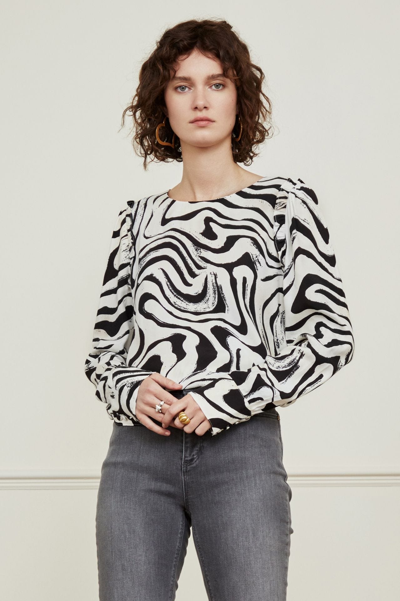 Fabienne Chapot Bowie Coco Top Black Jazzy