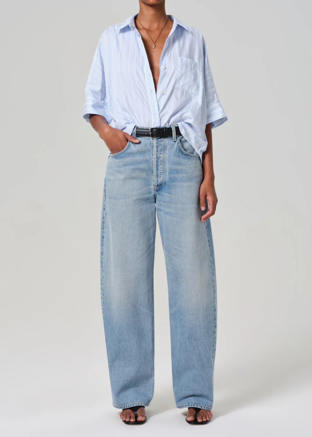 Citizens of Humanity Ayla Baggy Cuffed Crop in Gemini