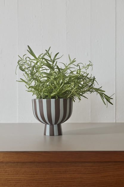 Oyoy Living Design Toppu Bowl Blue/Chocolate