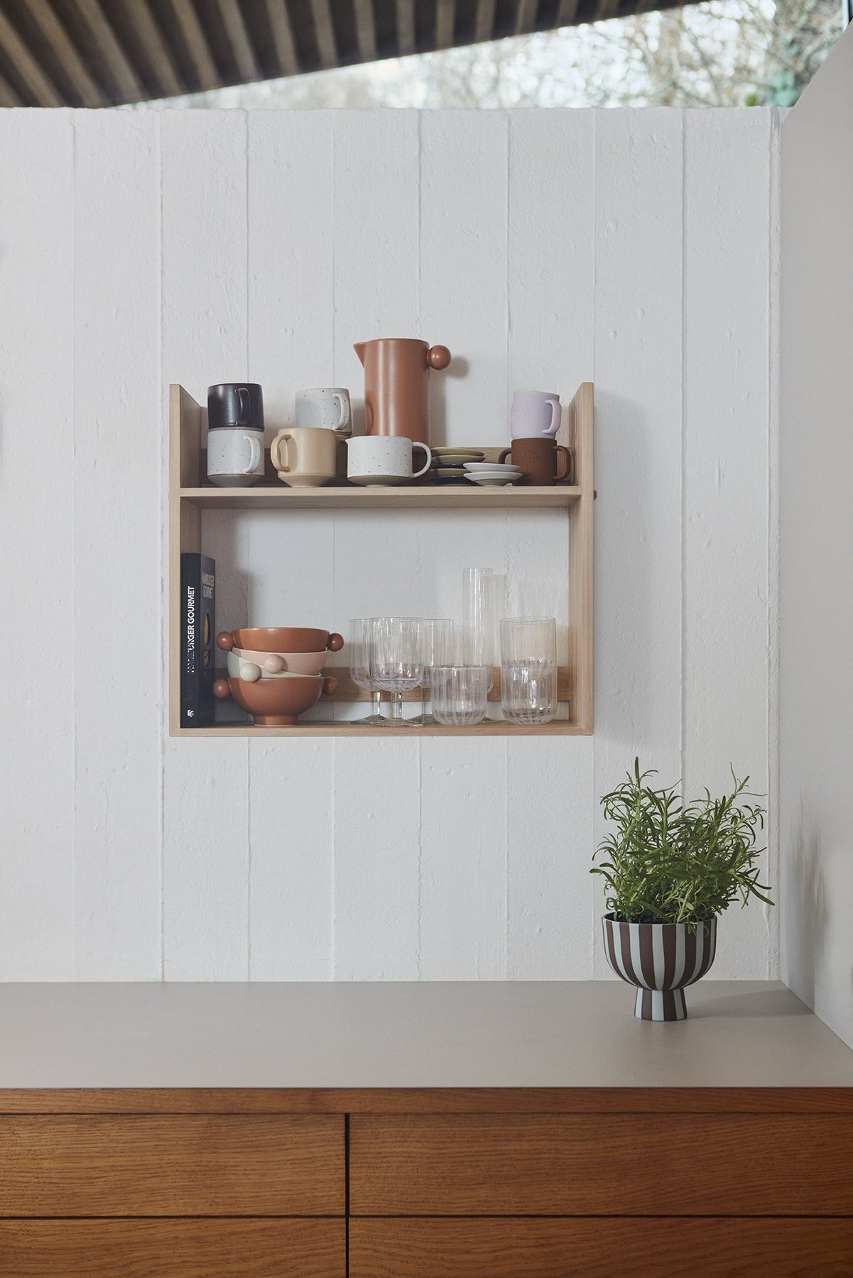Oyoy Living Design Toppu Bowl Blue/Chocolate