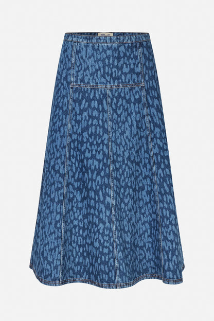 Baum und Pferdgarten Saar Skirt Leopard Vintage Blue