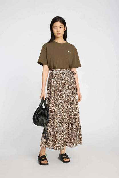 Munthe Uba Animal Print Skirt