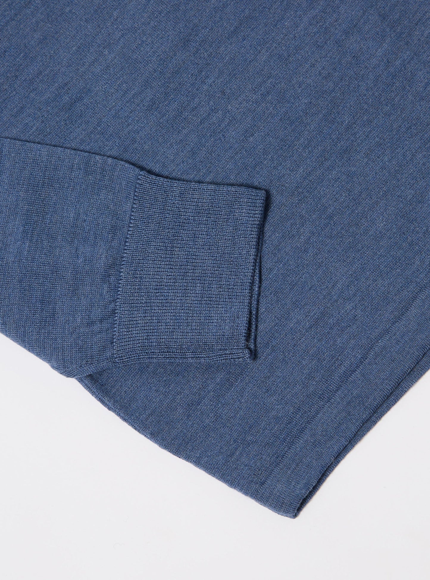 Universal Works Merino L/S Pullover Knit Shirt Airforce Blue