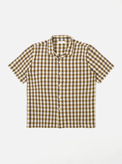 Universal Works Olive Aberdeen Lincot Road Shirt