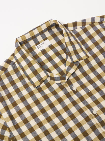 Universal Works Olive Aberdeen Lincot Road Shirt