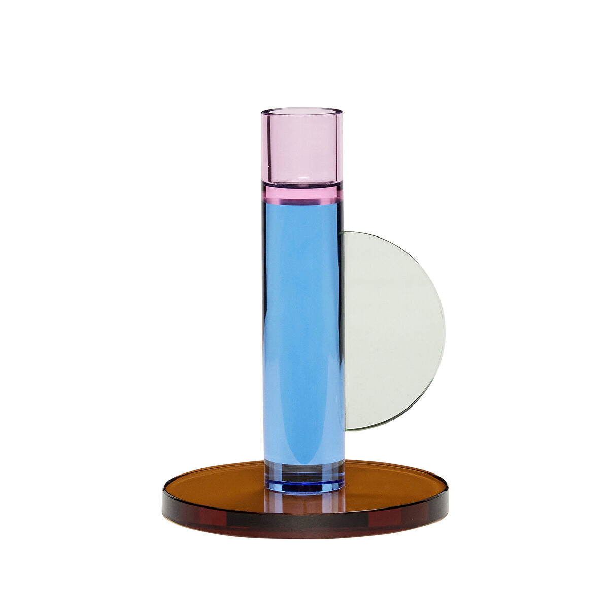 Hubsch Astro Candlestick Pink/Blue