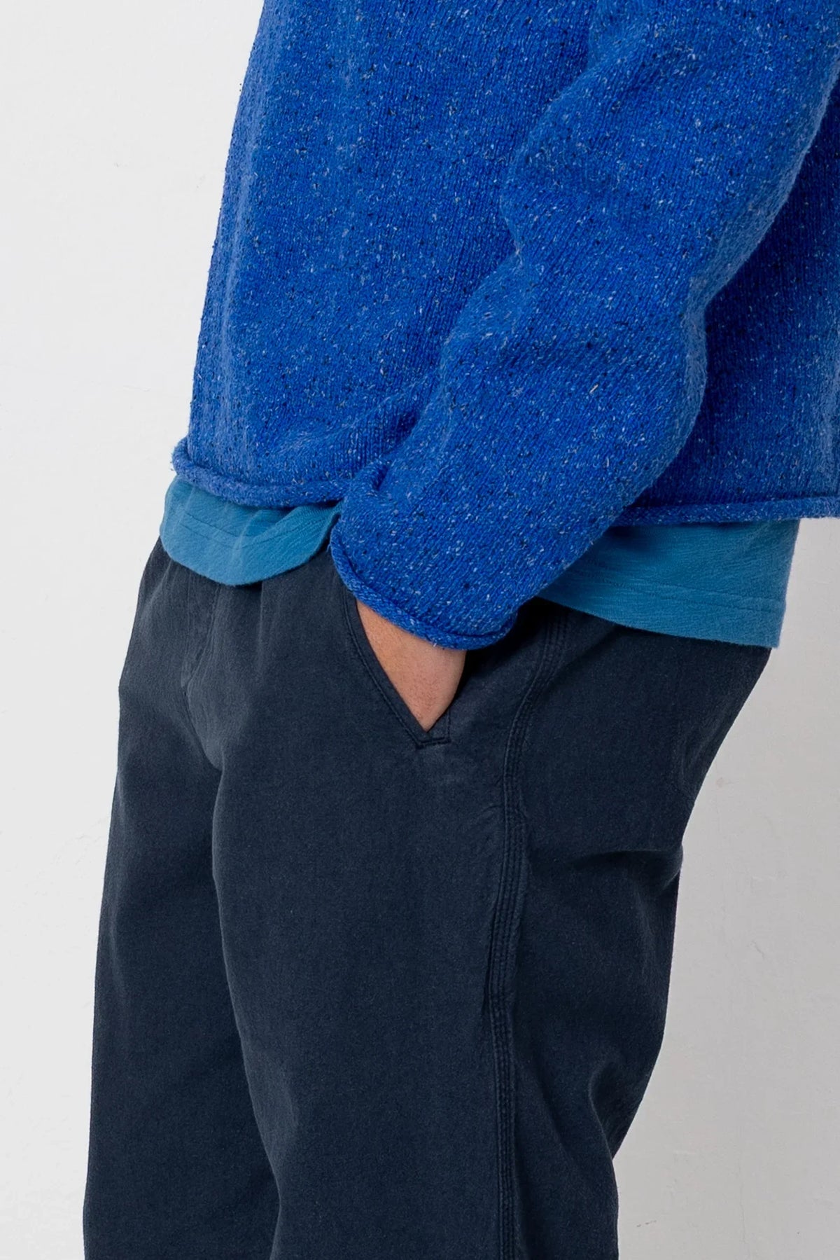 Folk Assembly Pant Dark Navy Cotton/Linen