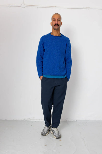 Folk Assembly Pant Dark Navy Cotton/Linen