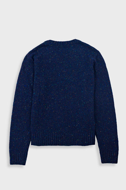 Folk Chain Crew Navy Speckle