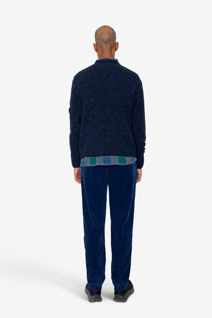 Folk Chain Crew Navy Speckle