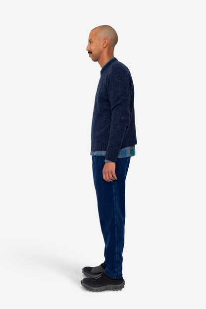 Folk Chain Crew Navy Speckle