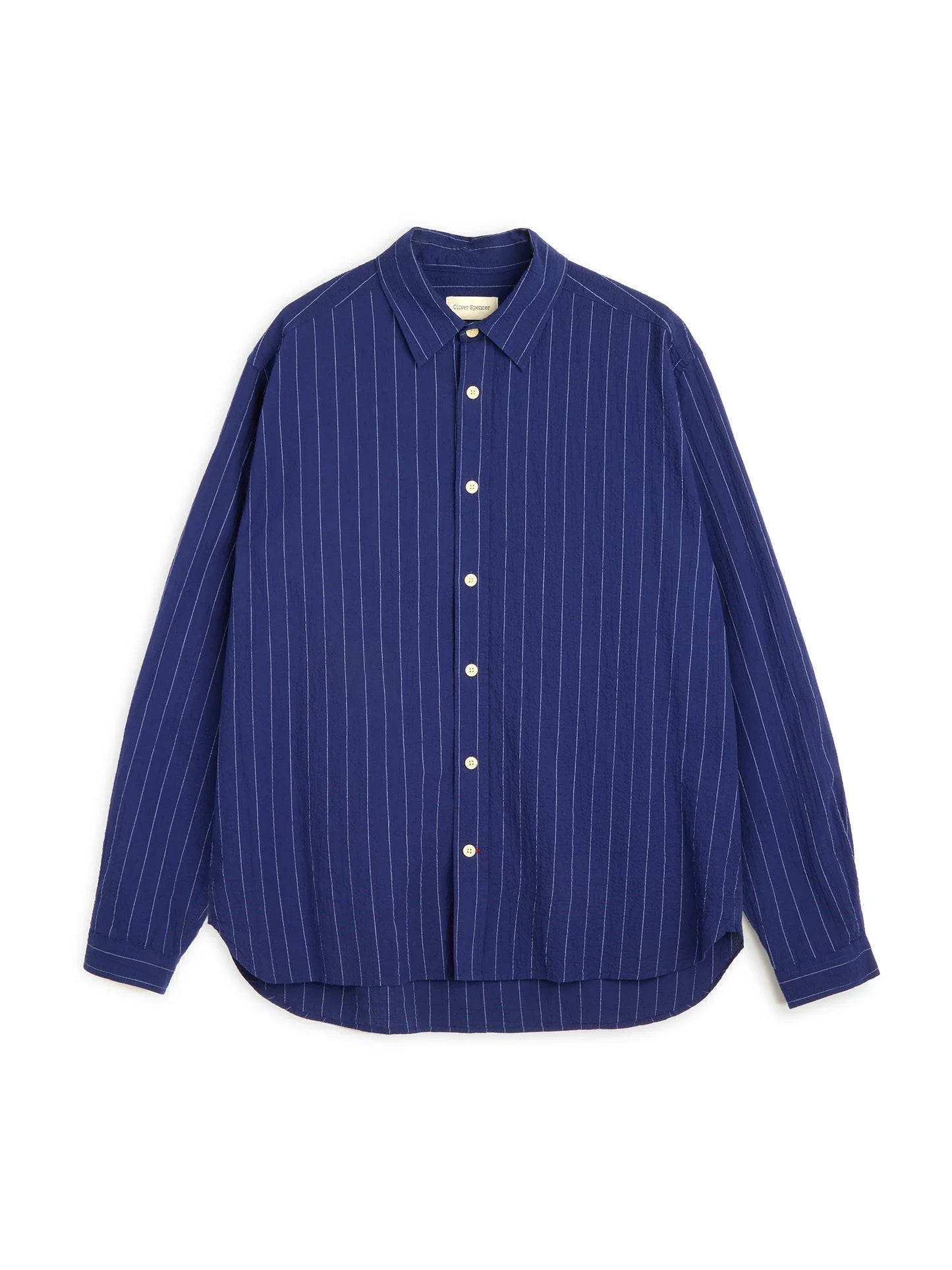 Oliver Spencer Atlanta Long Sleeve Shirt Patterson Blue