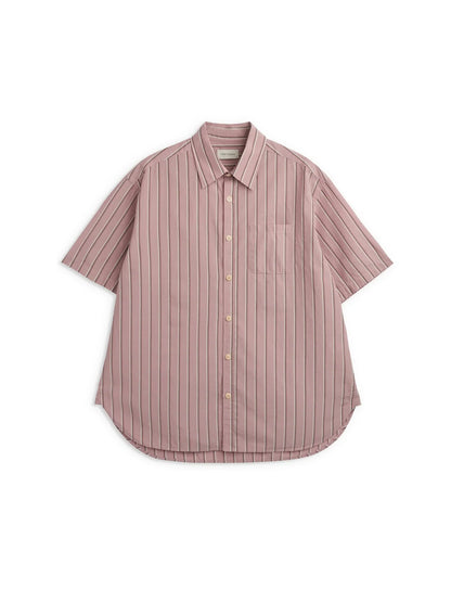 Oliver Spencer Atlanta Short Sleeve Shirt Ferguson Pink