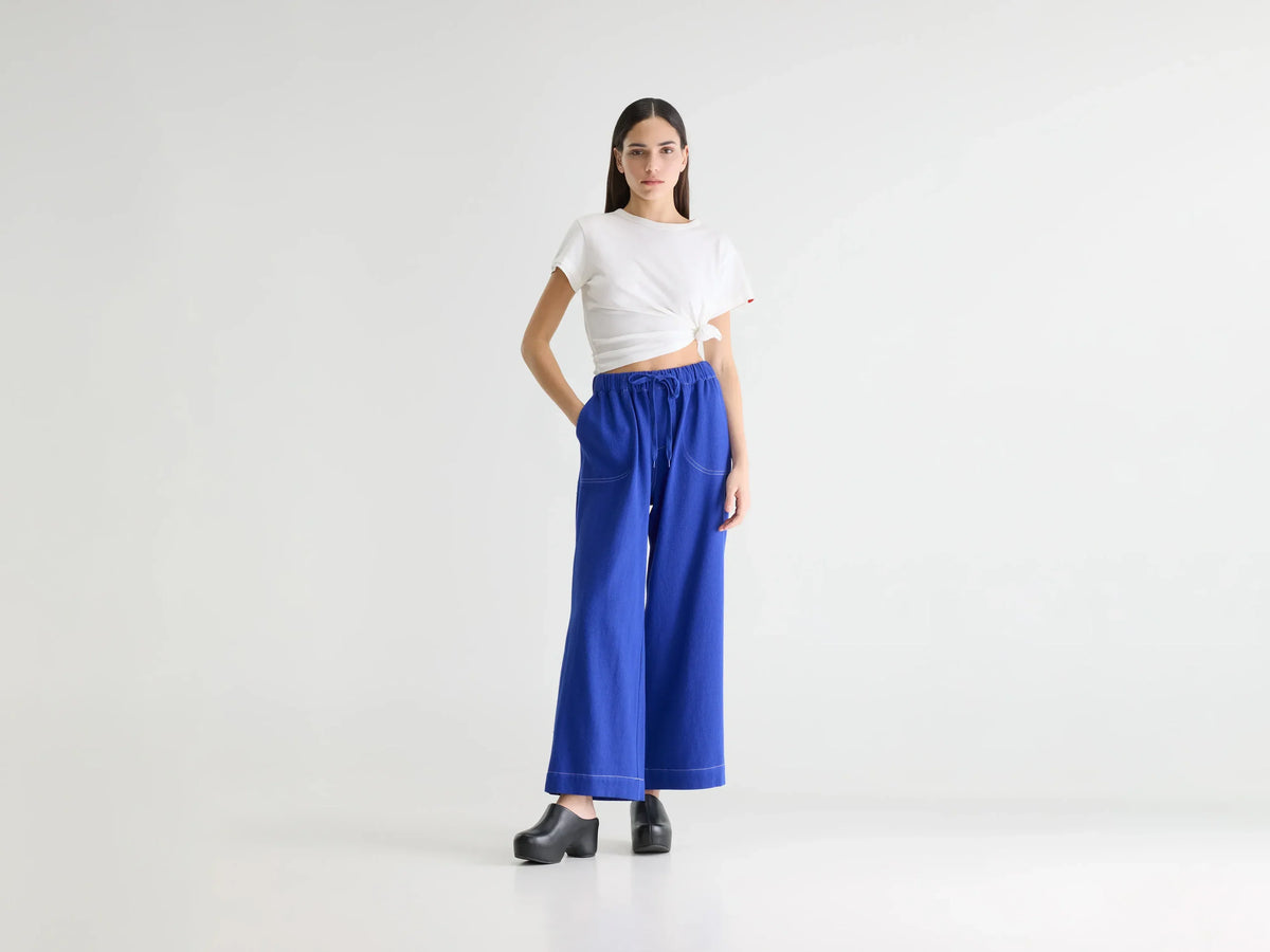 Bellerose Juna Relaxed Trousers - Lazuli