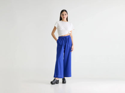 Bellerose Juna Relaxed Trousers - Lazuli