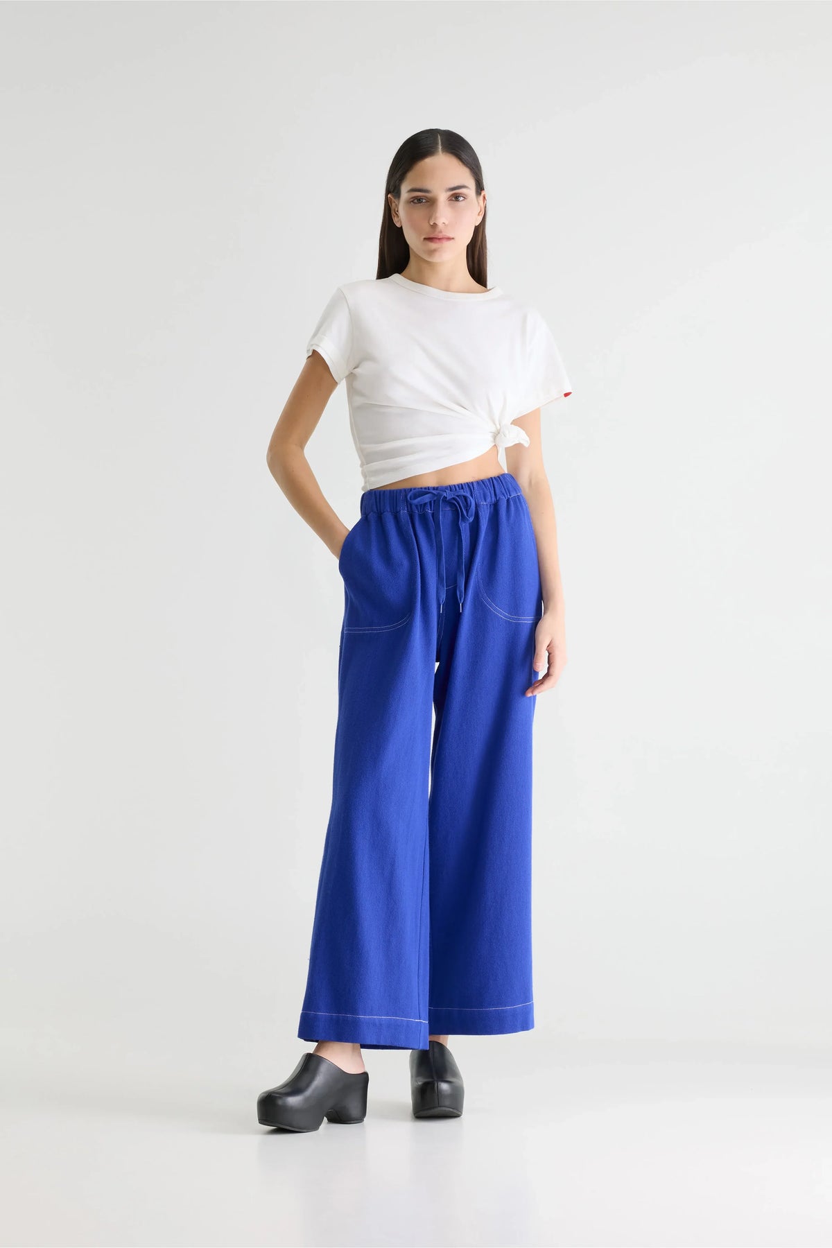 Bellerose Juna Relaxed Trousers - Lazuli