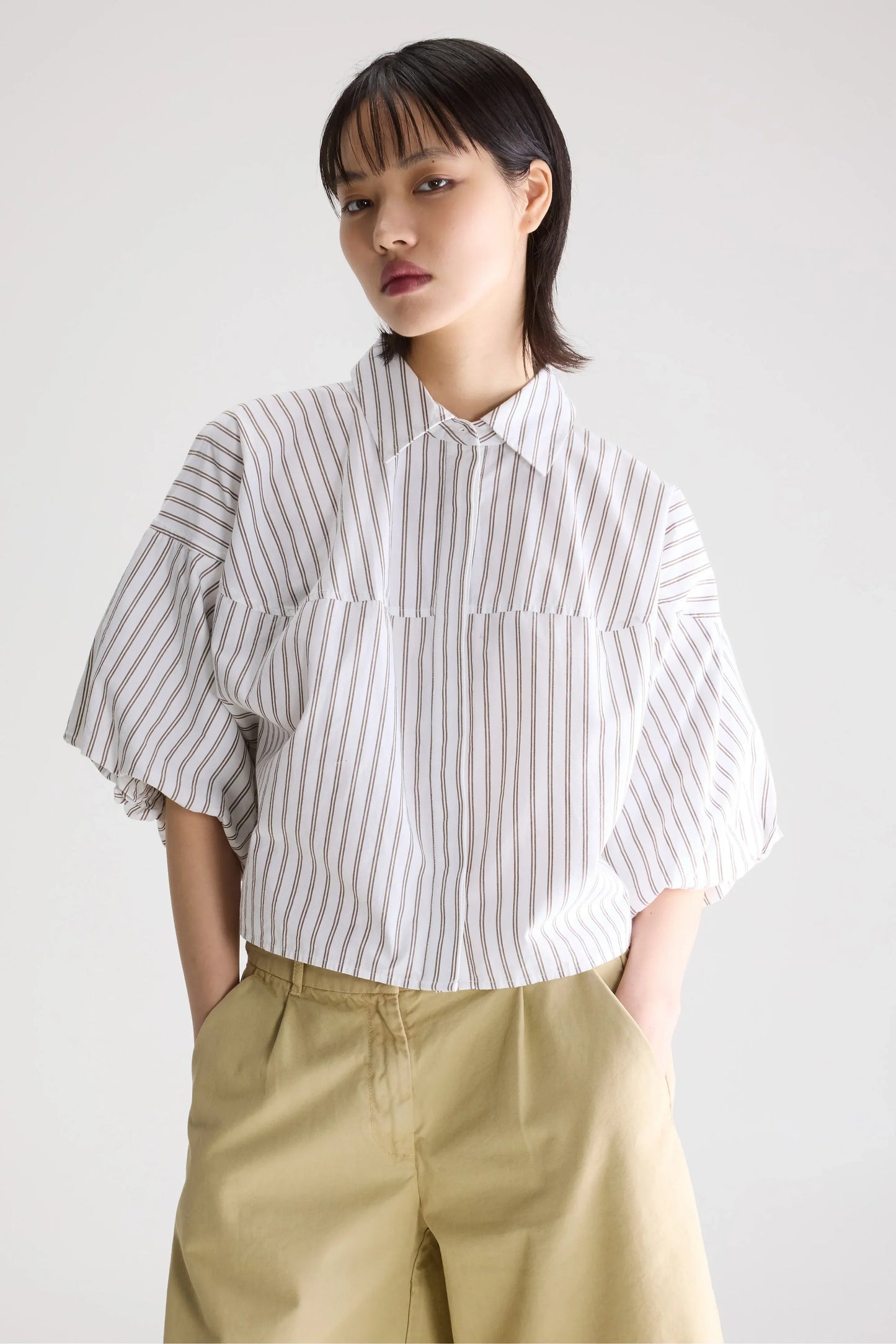 Bellerose Cassy Balloon Shirt Stripe A