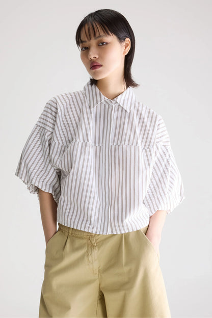 Bellerose Cassy Balloon Shirt Stripe A