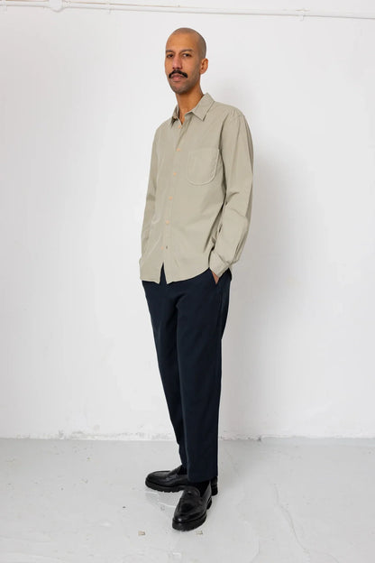 Folk Curve Shirt Silver Sage