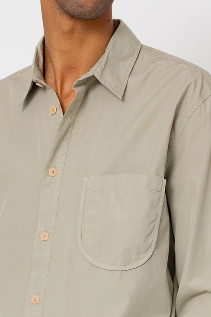 Folk Curve Shirt Silver Sage