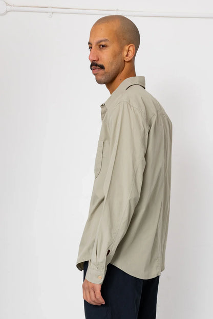 Folk Curve Shirt Silver Sage