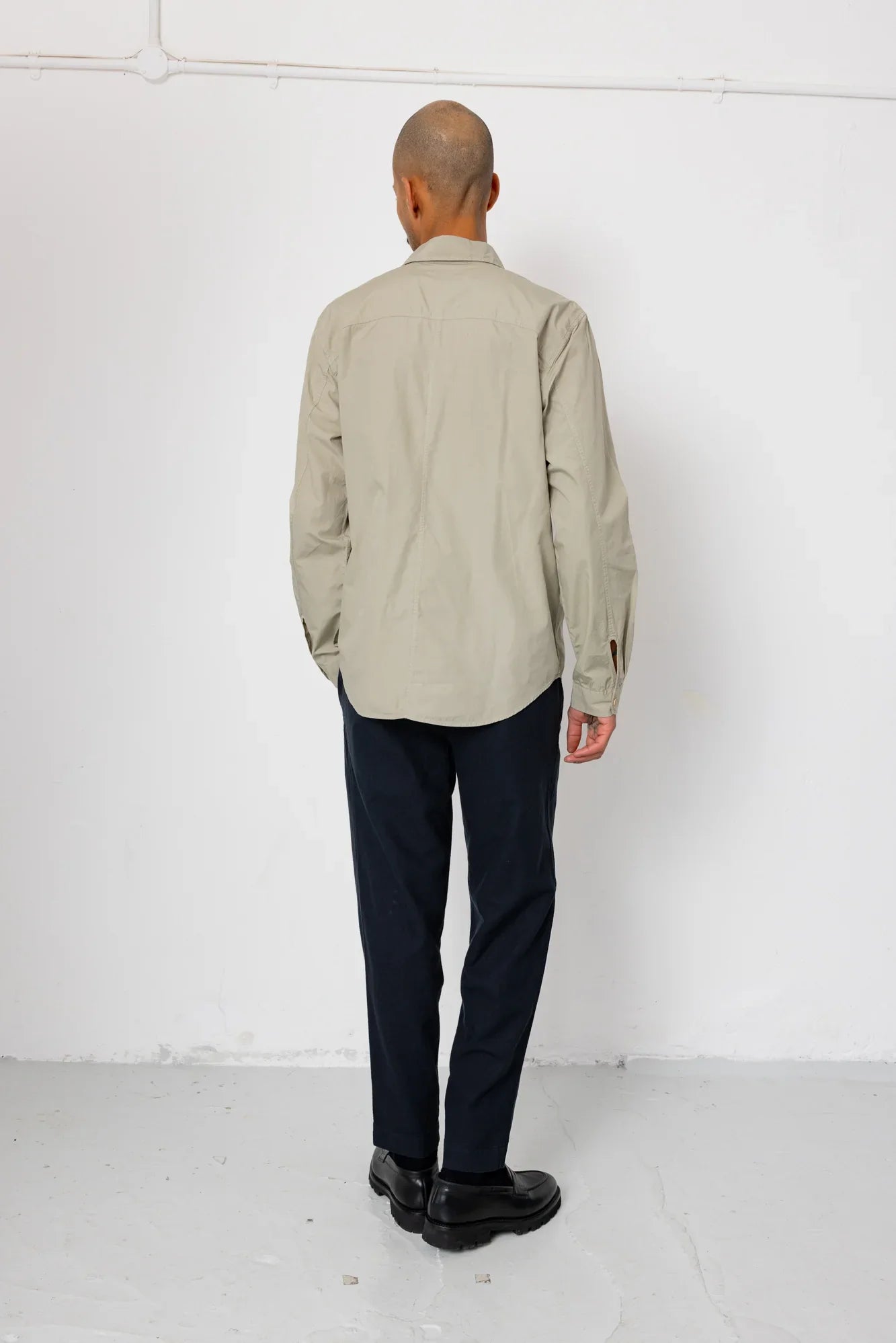 Folk Curve Shirt Silver Sage