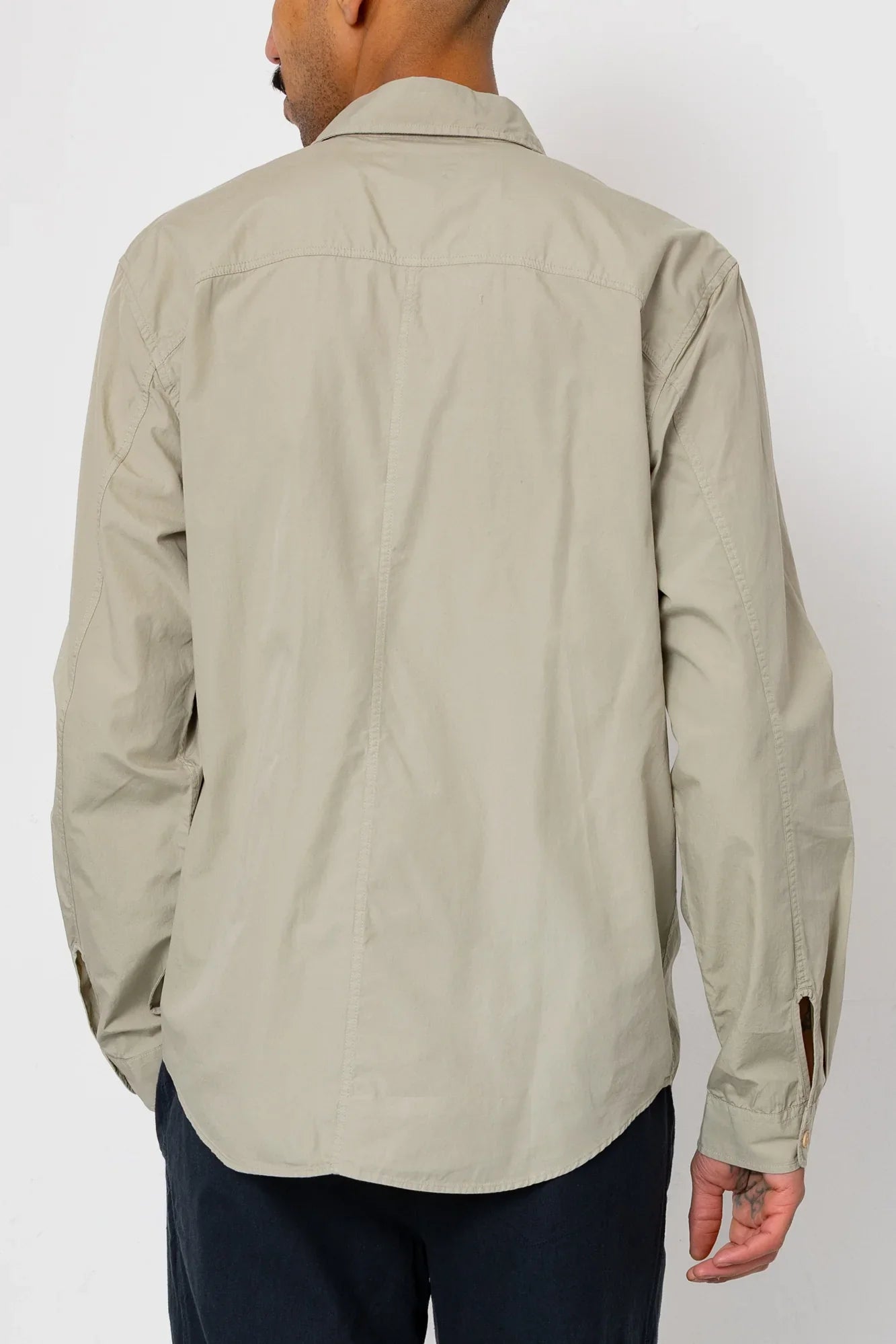 Folk Curve Shirt Silver Sage