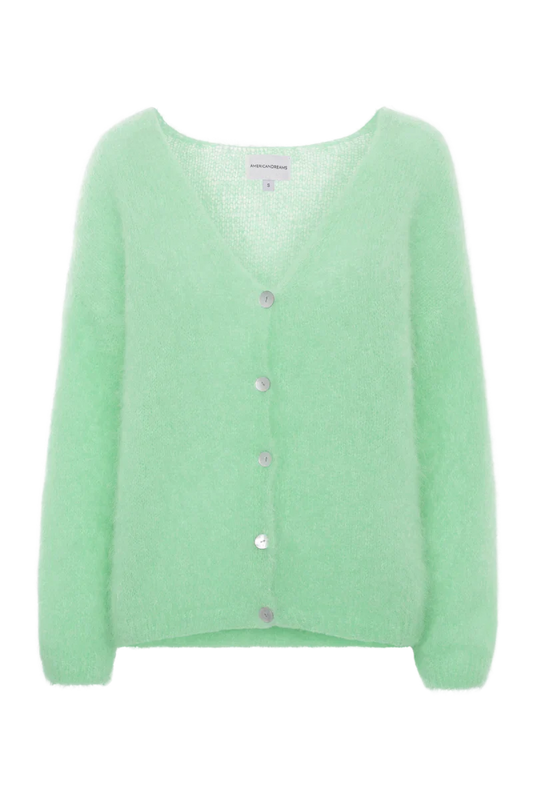 American Dreams Cornelia LS Cardigan Mint Green