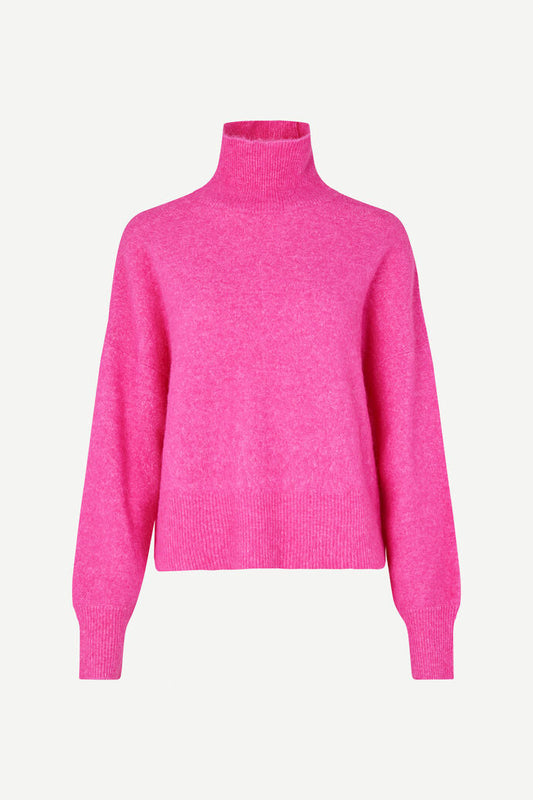 Samsoe Samsoe Nola Turtleneck Fuscia Fedora
