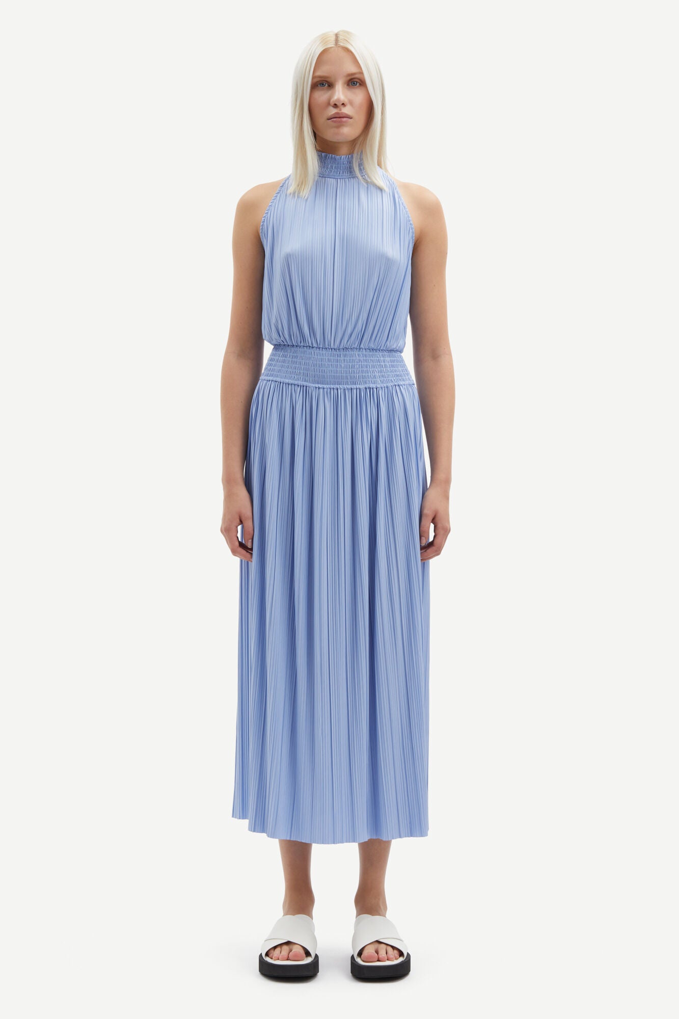 Samsoe Samsoe Uma Dress Blue Heron