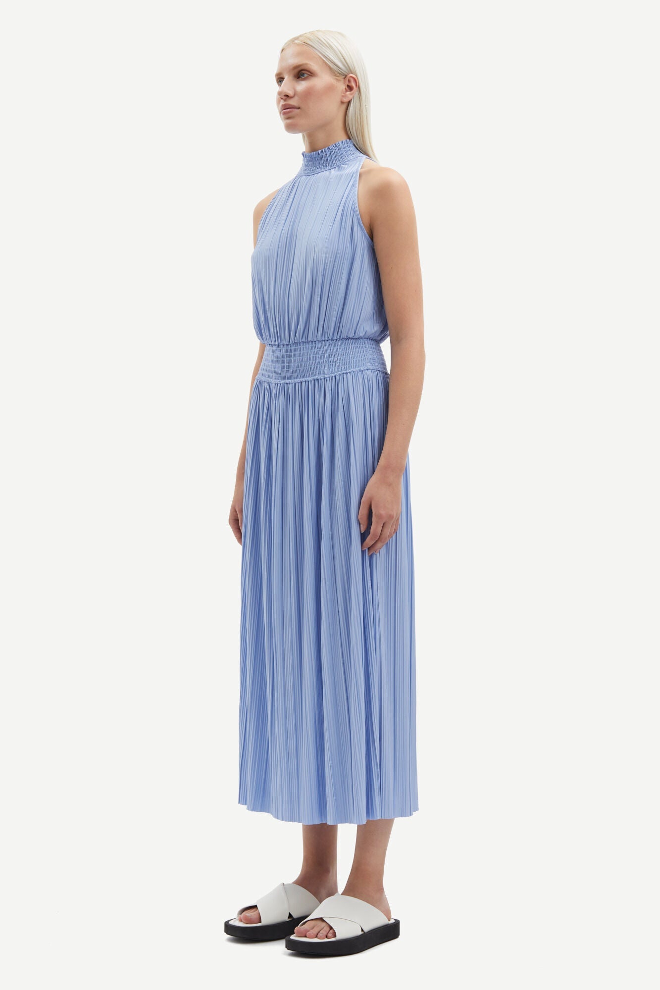 Samsoe Samsoe Uma Dress Blue Heron