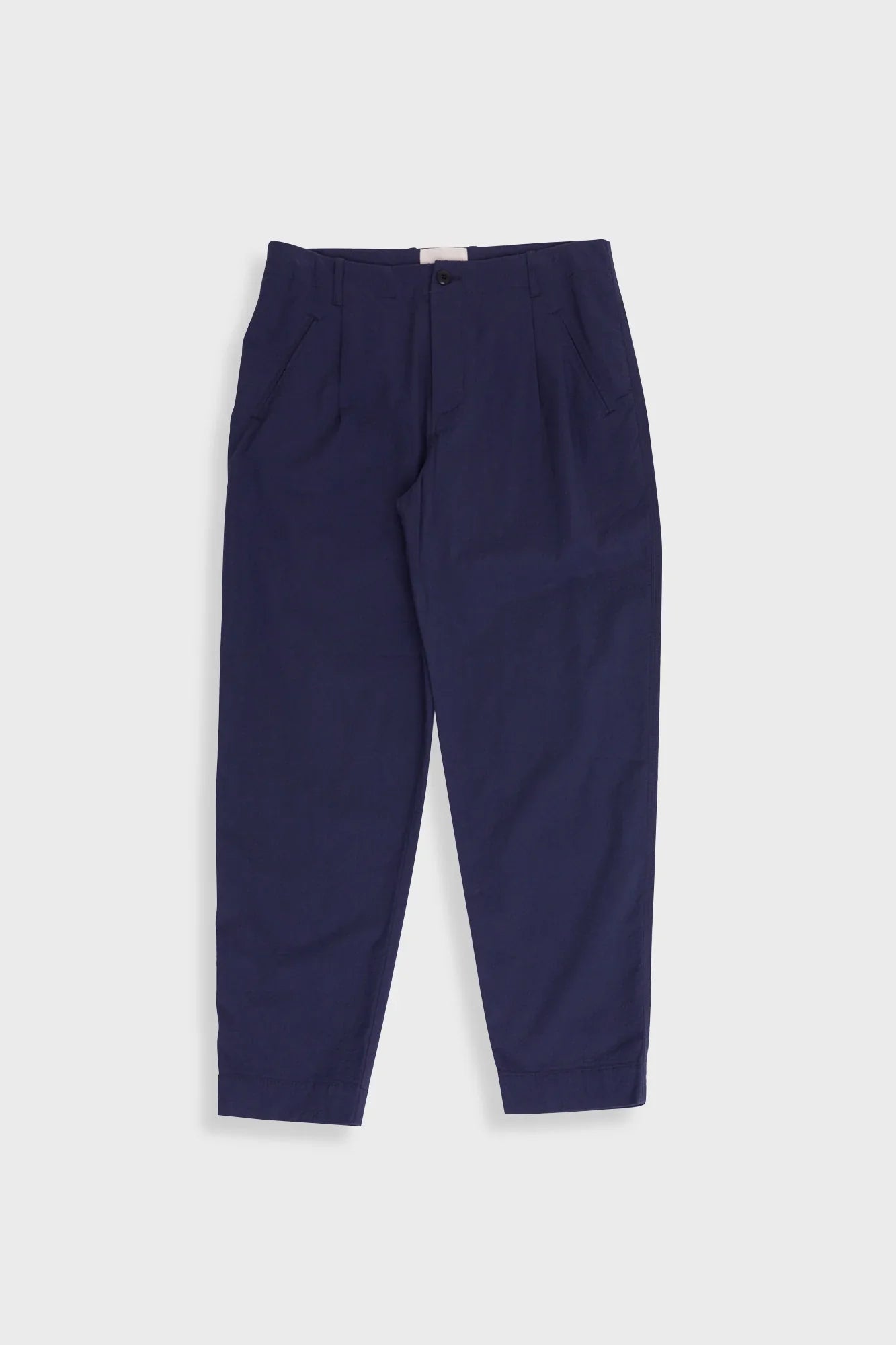Folk Assembly Pant Navy Seersucker