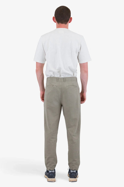 Folk Drawcord Assembly Pant Sage Cotton Linen